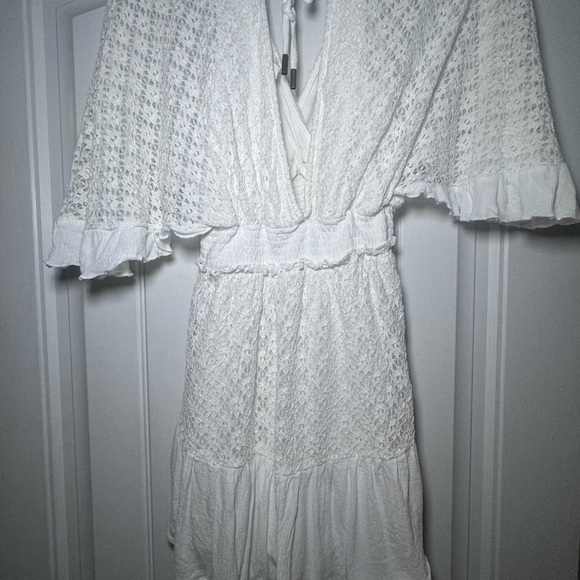 Bibi White Lace Romper size S Excellent Condition Beautiful - Picture 10 of 14